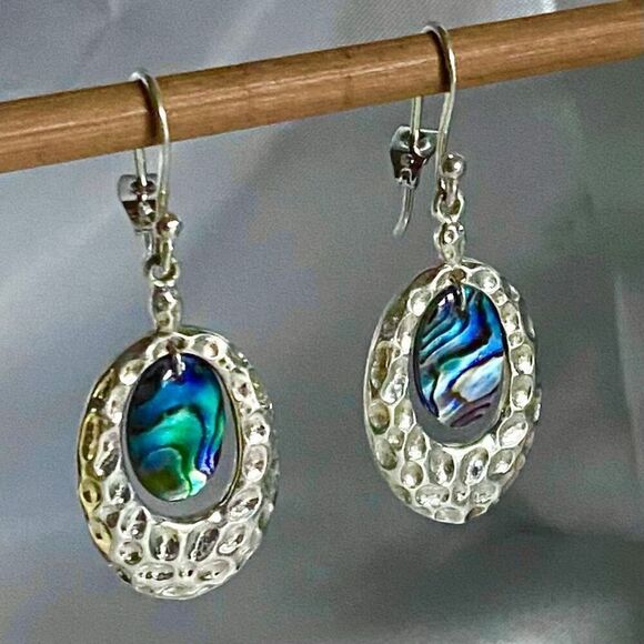 TG# #Sterling 925 Silver & Abalone Dangles - Picture 7 of 12
